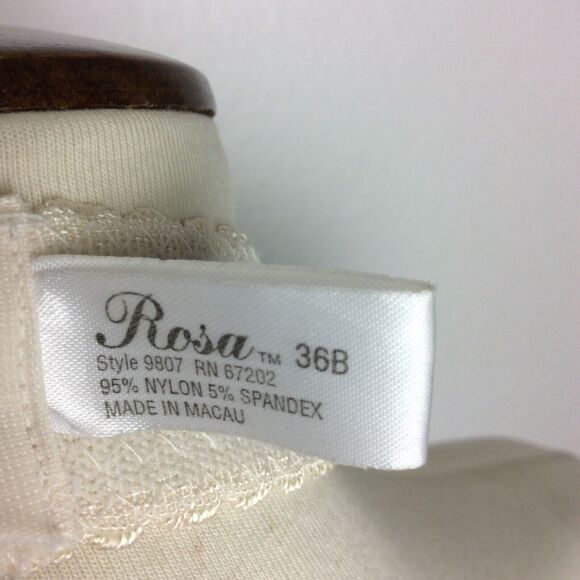 Rosa Lingerie Up Bra Floral Print Pleated Underwire - Picture 8 of 8